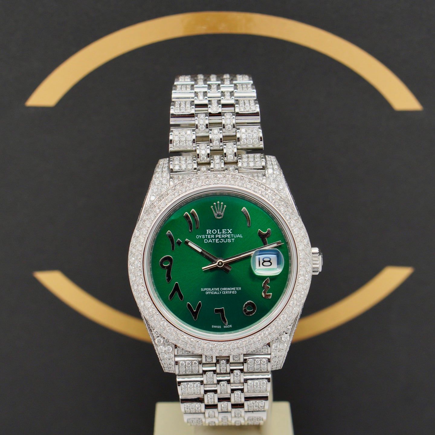 Rolex Datejust 41 126300 (2021) - Groen wijzerplaat 41mm Staal (1/7)