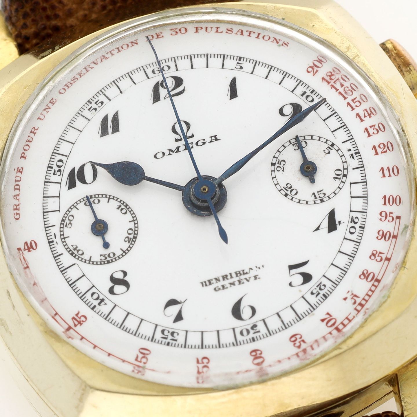 Omega Vintage Unknown (1936) - White dial 32 mm Yellow Gold case (2/8)