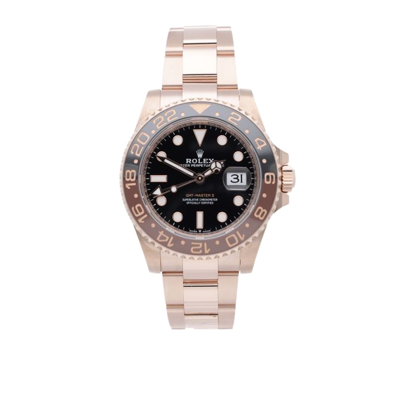 Rolex GMT-Master II 126715CHNR (2024) - Black dial 40 mm Rose Gold case (1/7)
