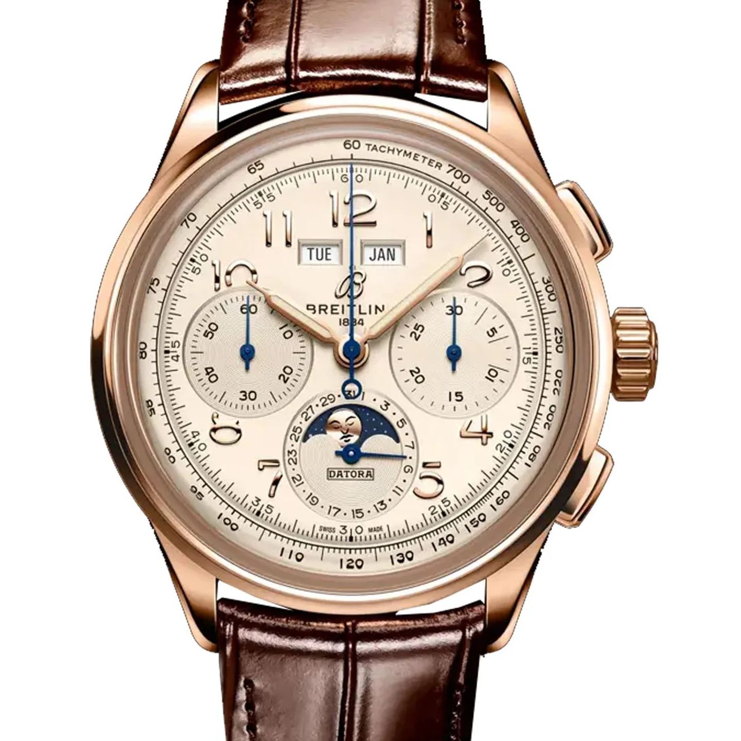 Breitling Premier B25 RB2510371G1P1 (2026) - Silver dial 42 mm Red Gold case (1/1)