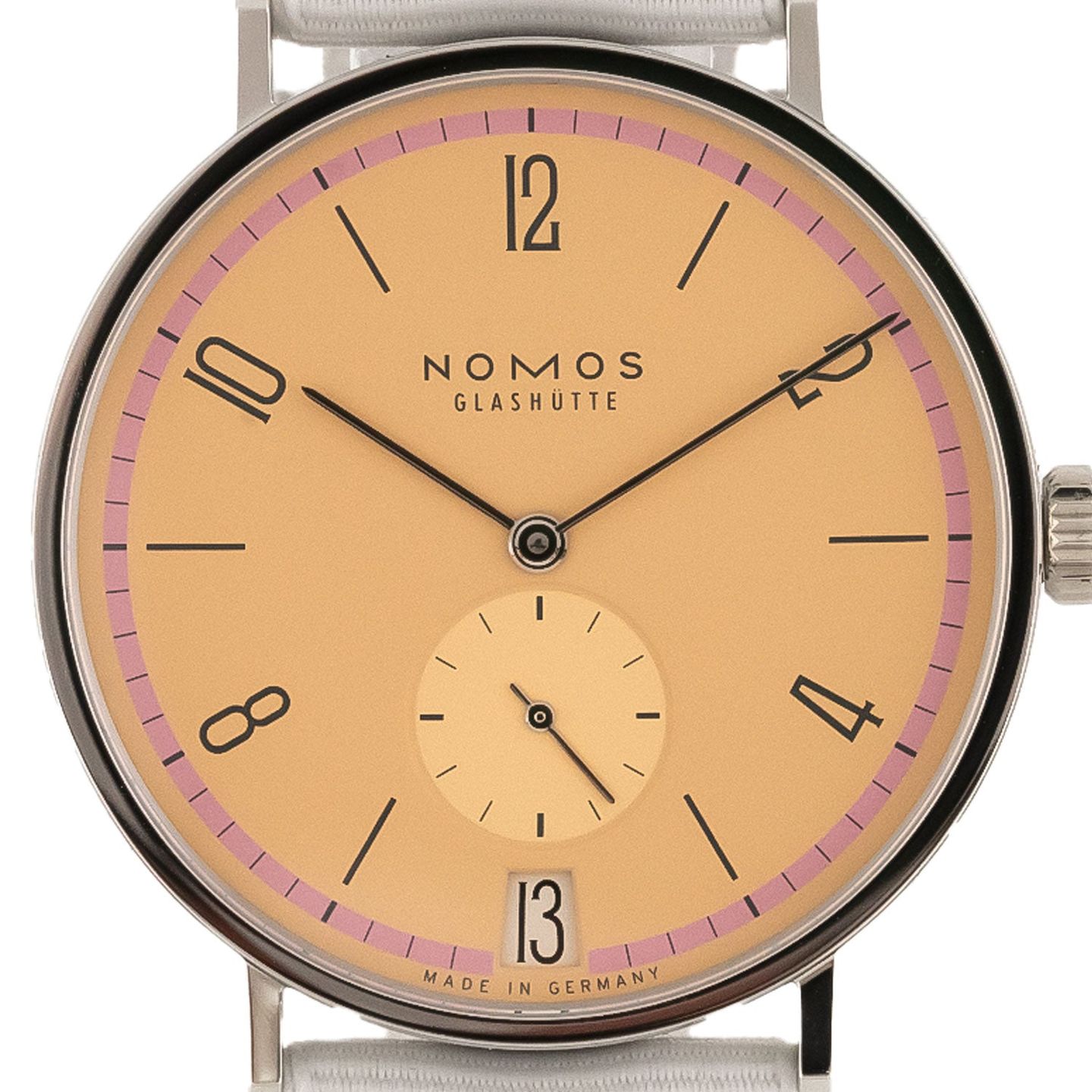 NOMOS Tangente 179.S21 (2024) - Roze wijzerplaat 38mm Staal (2/5)