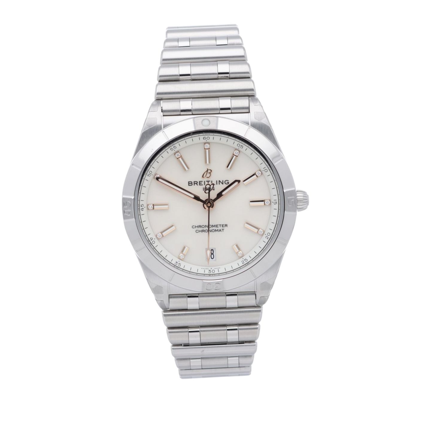 Breitling Chronomat 36 A10380101A2A1 (2025) - Wit wijzerplaat 36mm Staal (1/7)