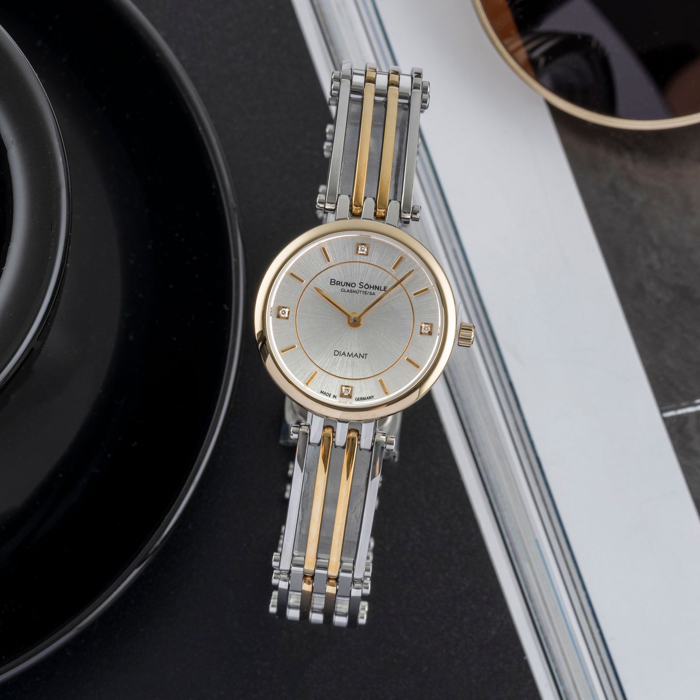 Bruno Söhnle Latina 17-23103-242 (2025) - Silver dial 25 mm Gold/Steel case (1/8)