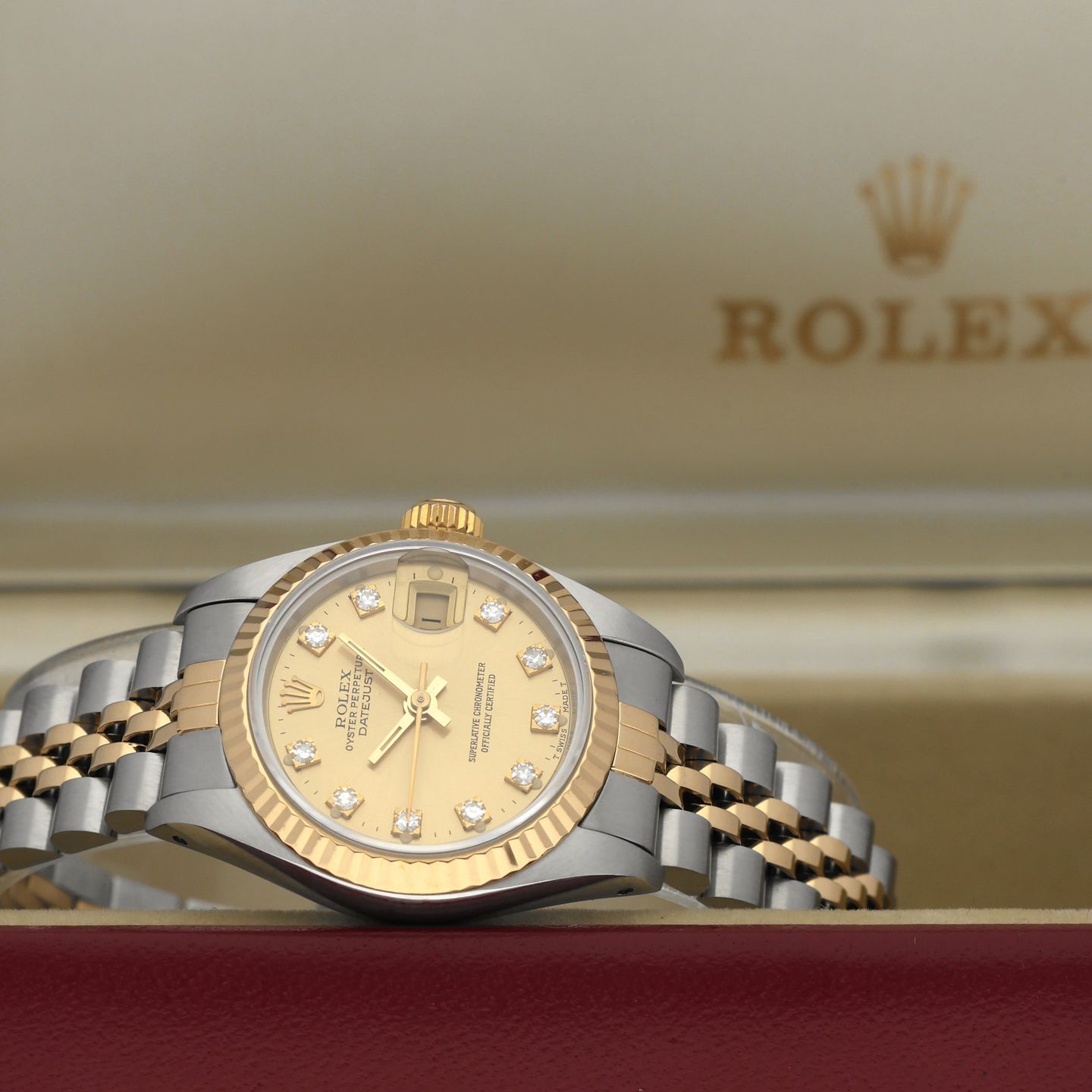 Rolex Lady-Datejust 69173G (1991) - 26 mm Gold/Steel case (3/8)