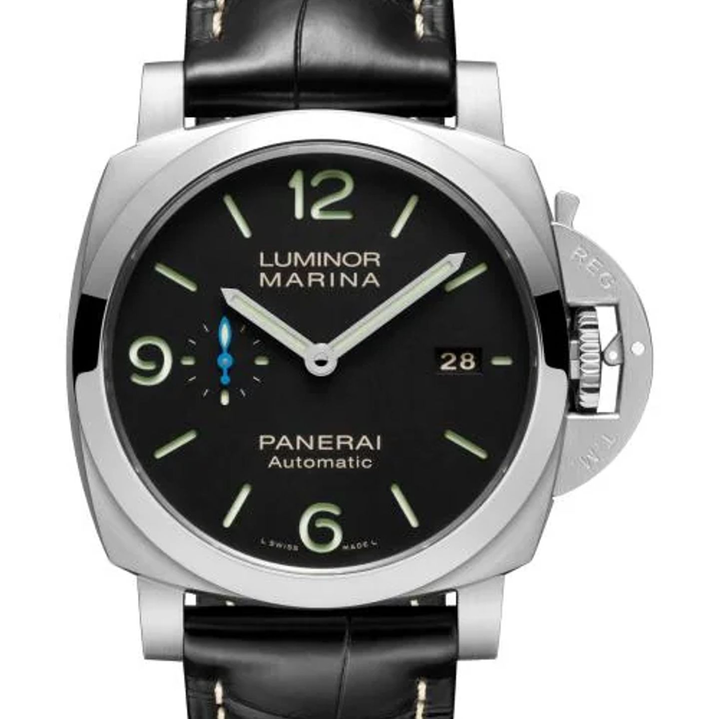 Panerai Luminor Marina 1950 3 Days Automatic PAM01312 (2026) - Zwart wijzerplaat 44mm Staal (1/1)