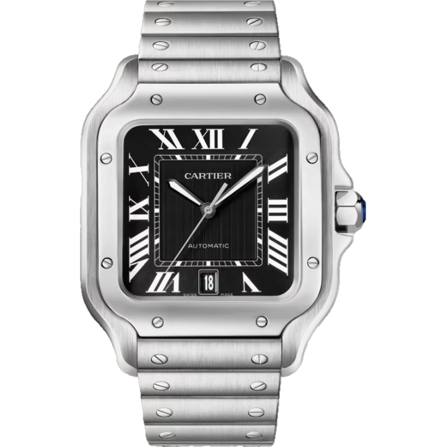 Cartier Santos WSSA0096 (2026) - Black dial 47 mm Steel case (1/1)