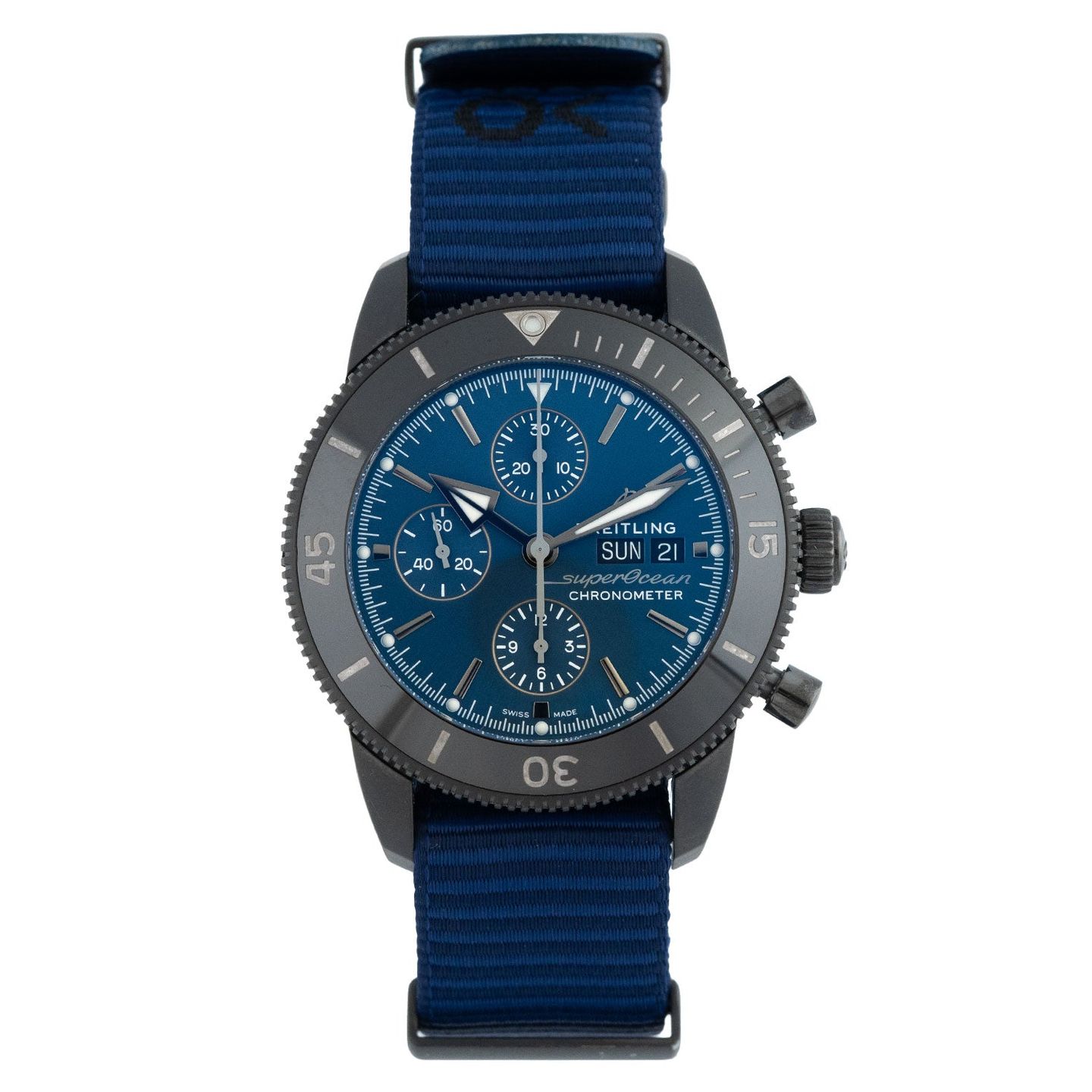 Breitling Superocean Heritage II Chronograph M133132A1C1W1 (2025) - Blue dial 44 mm Steel case (1/7)