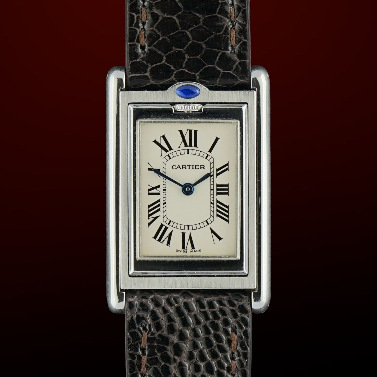 Cartier Tank 2405 (2002) - White dial 24 mm Steel case (1/8)
