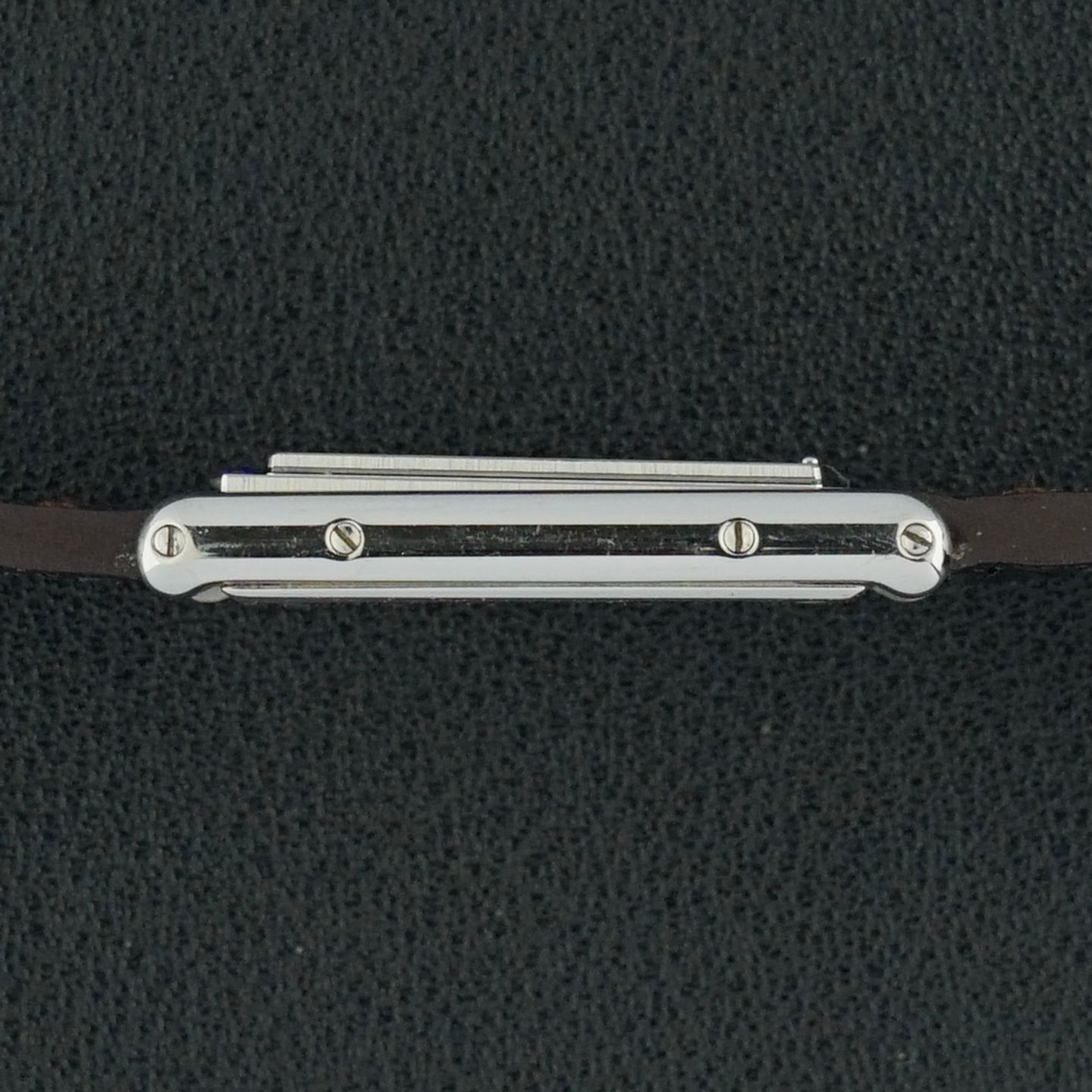 Cartier Tank 2405 (2002) - White dial 24 mm Steel case (7/8)