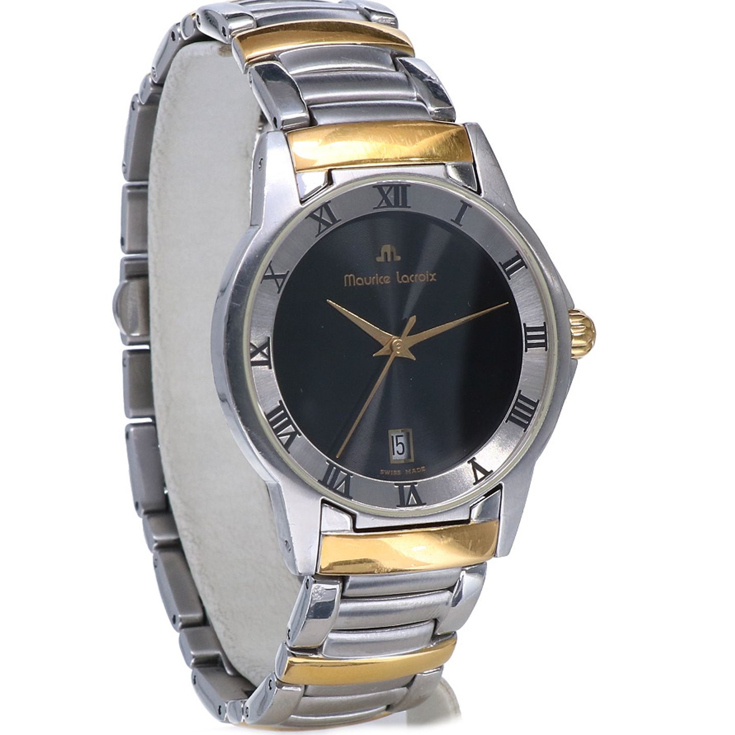 Maurice Lacroix Miros 69743 (2002) - Black dial 35 mm Steel case (4/8)
