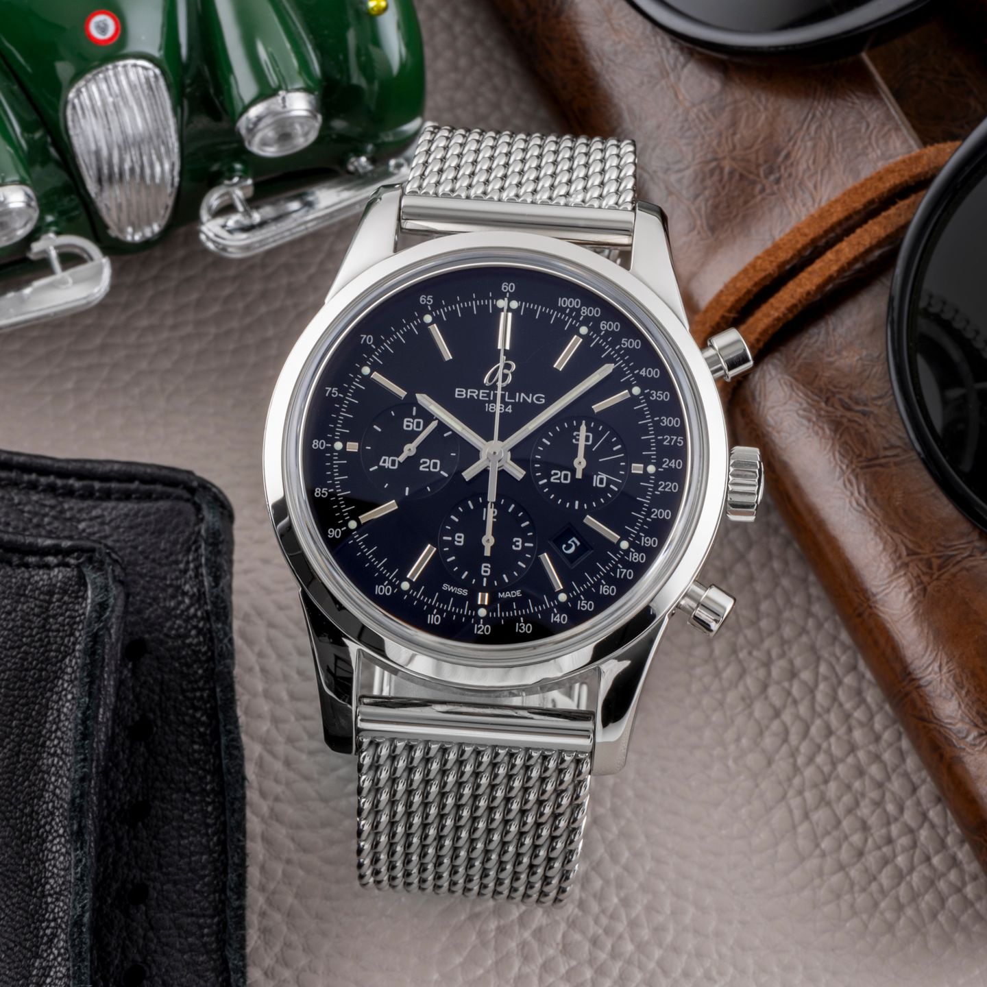 Breitling Transocean Chronograph AB0152 (2011) - 43 mm Steel case (1/8)