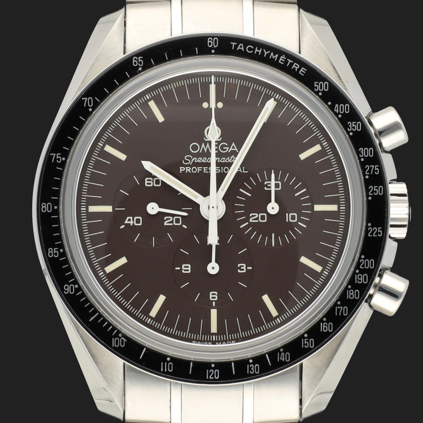 Omega Speedmaster Professional Moonwatch 311.30.42.30.13.001 (Unknown (random serial)) - Brown dial 42 mm Steel case (2/8)