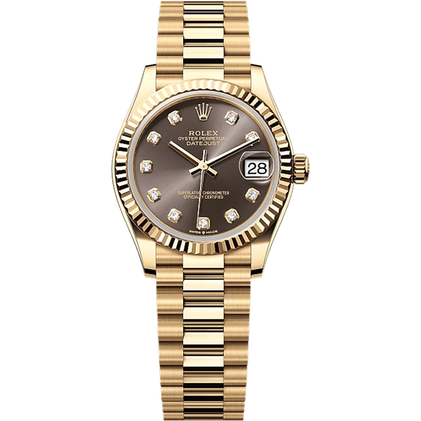 Rolex Datejust 31 278278 (2025) - Grey dial 31 mm Yellow Gold case (1/1)