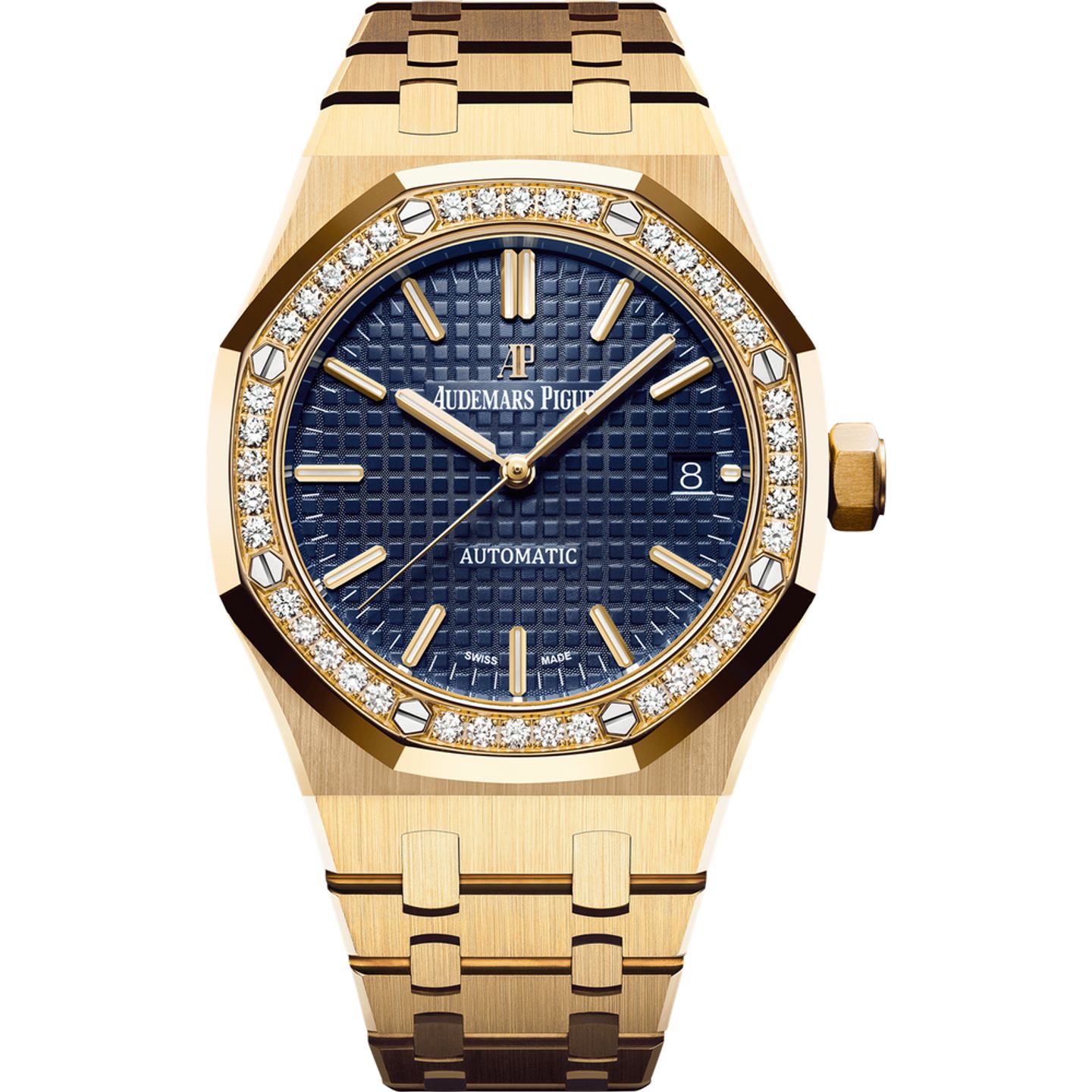 Audemars Piguet Royal Oak Lady 15451BA.ZZ.1256BA.01 (2025) - Blue dial 37 mm Yellow Gold case (1/1)