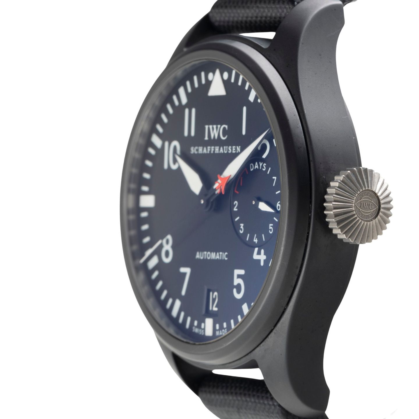 IWC Big Pilot Top Gun IW501901 (Onbekend (willekeurig serienummer)) - Zwart wijzerplaat 48mm Keramiek (6/8)