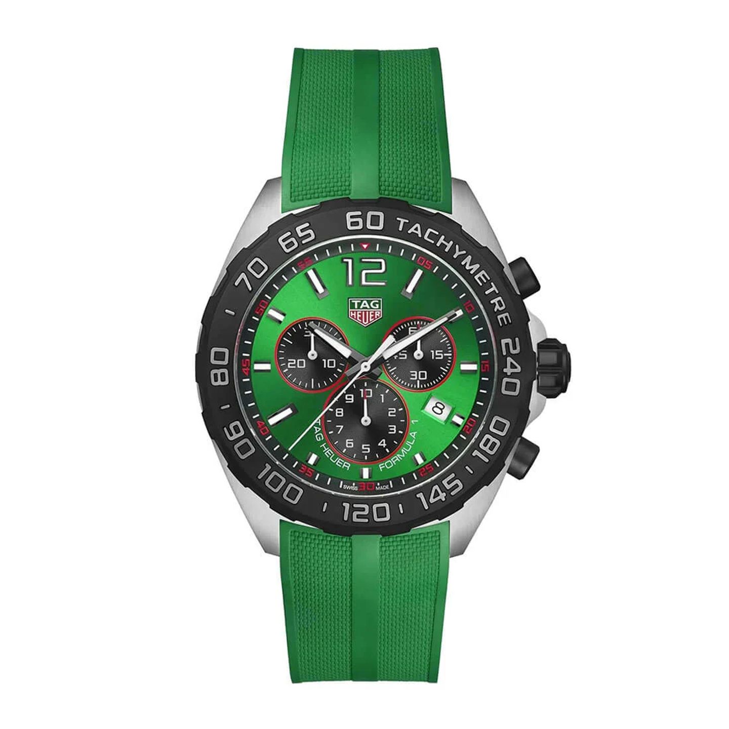 TAG Heuer Formula 1 Quartz CAZ101AP.FT8056 (2024) - Groen wijzerplaat 43mm Staal (3/3)