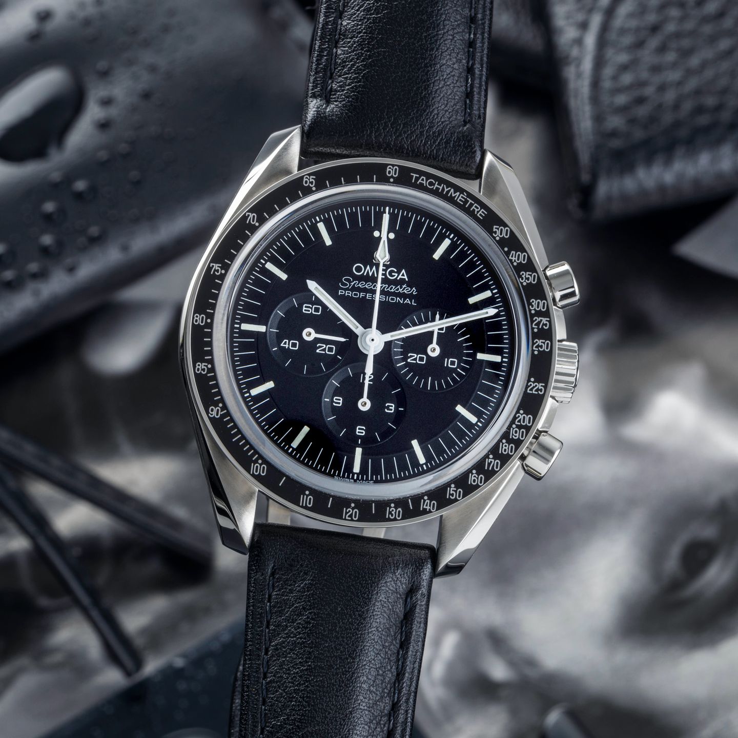 Omega Speedmaster Professional Moonwatch 310.32.42.50.01.002 (Unknown (random serial)) - Black dial 42 mm Steel case (3/8)