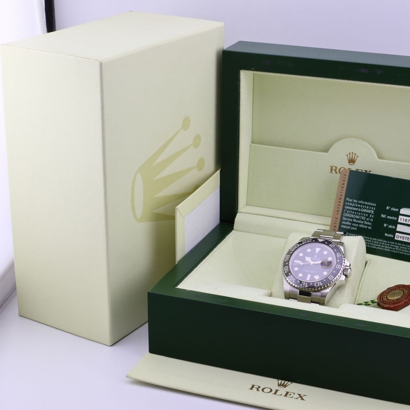 Rolex GMT-Master II 116710LN (2008) - Zwart wijzerplaat 40mm Staal (2/2)