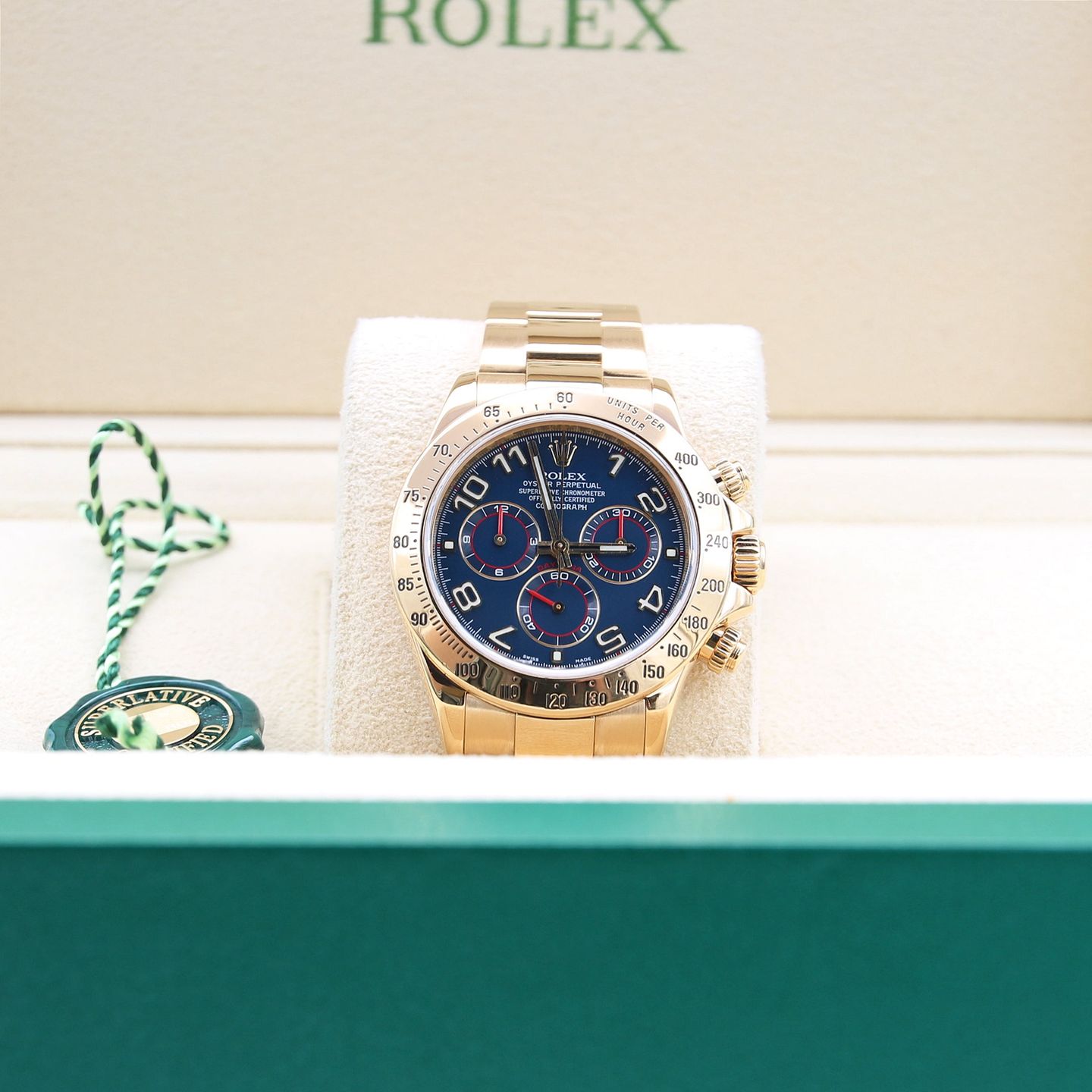 Rolex Daytona 116528 (Unknown (random serial)) - 40 mm Yellow Gold case (2/8)