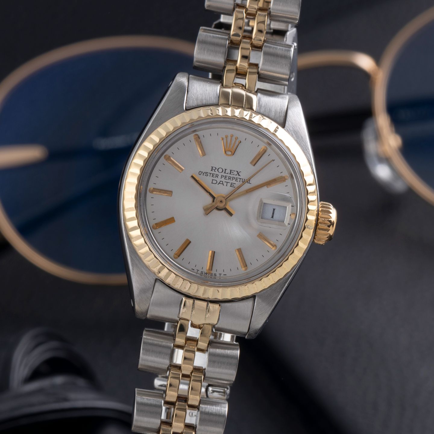 Rolex Lady-Datejust 6917 (1978) - Zilver wijzerplaat 26mm Goud/Staal (3/8)
