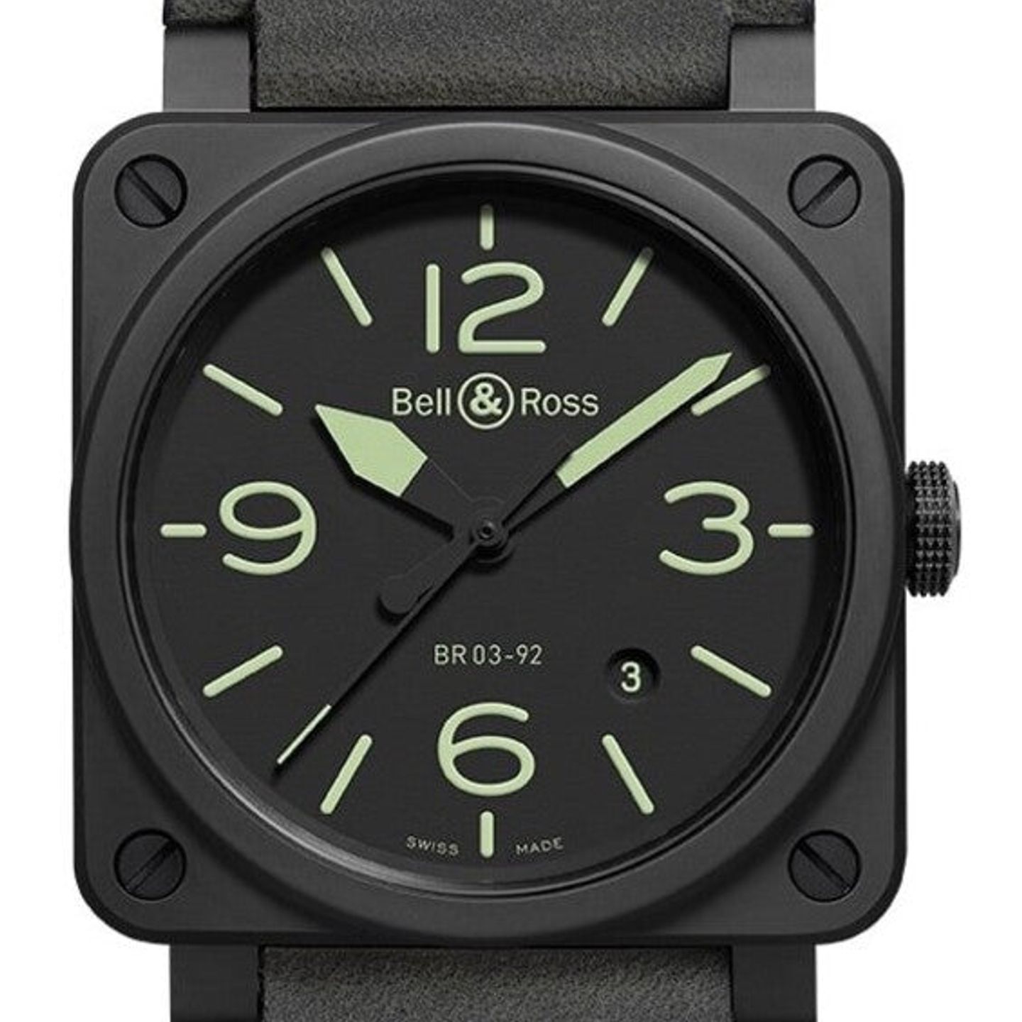 Bell & Ross BR 03-92 Ceramic BR0392-BL3-CE/SCA (2026) - Black dial 43 mm Ceramic case (1/1)