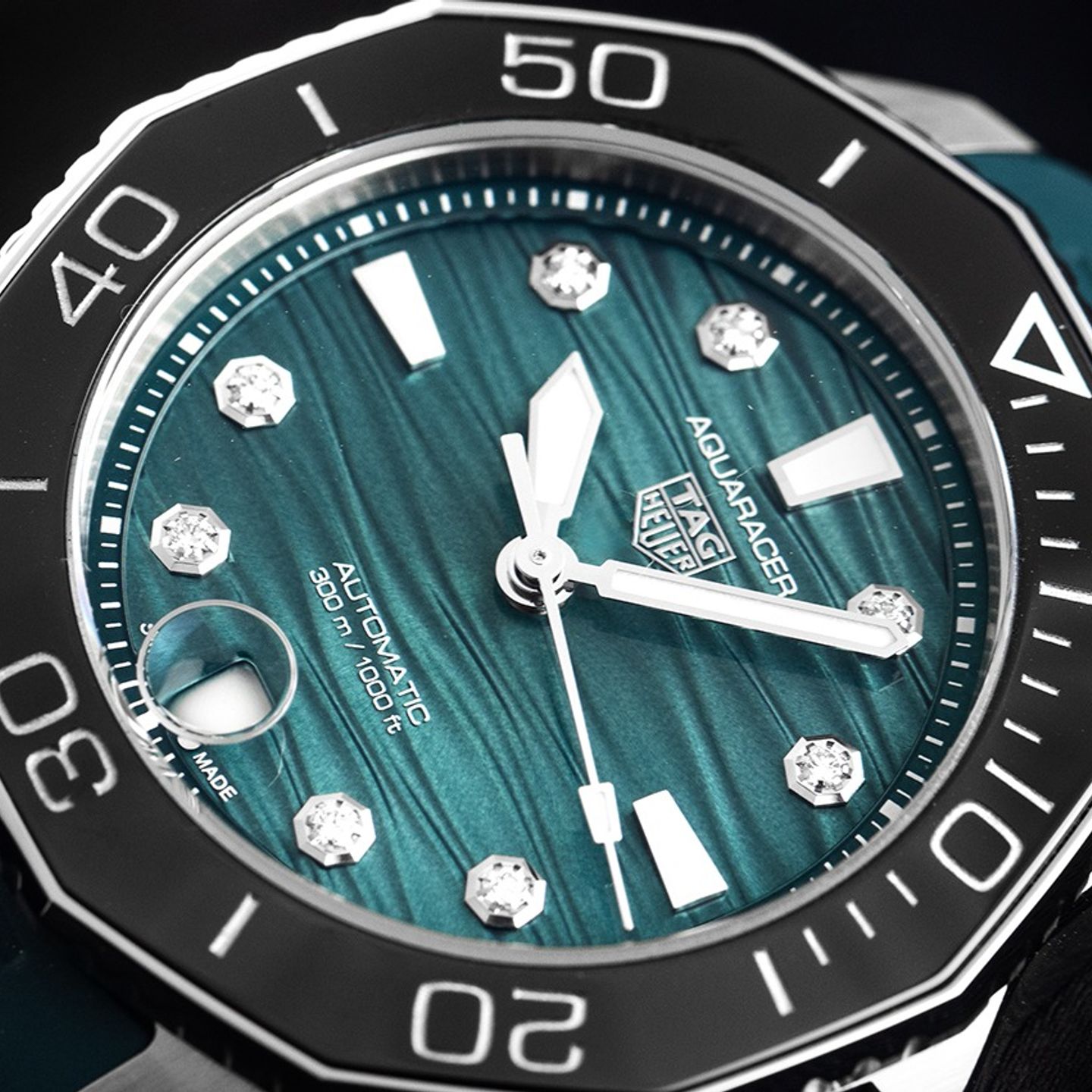 TAG Heuer Aquaracer Lady WBP231G.FT6226 (2024) - Blue dial 36 mm Steel case (3/7)