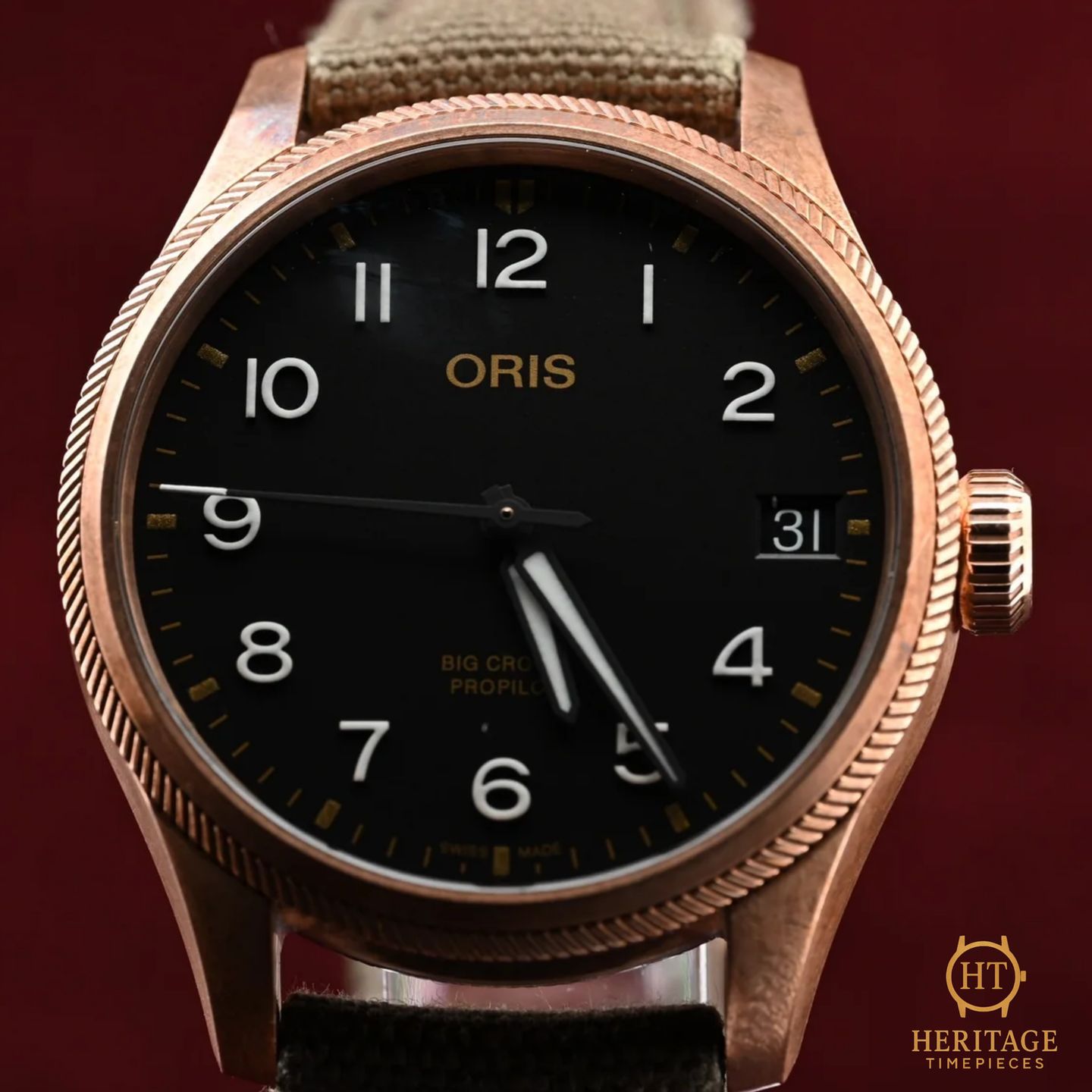 Oris Big Crown ProPilot Altimeter 01 751 7761 3164-07 3 2003BRLC (2024) - Black dial 41 mm Bronze case (1/7)