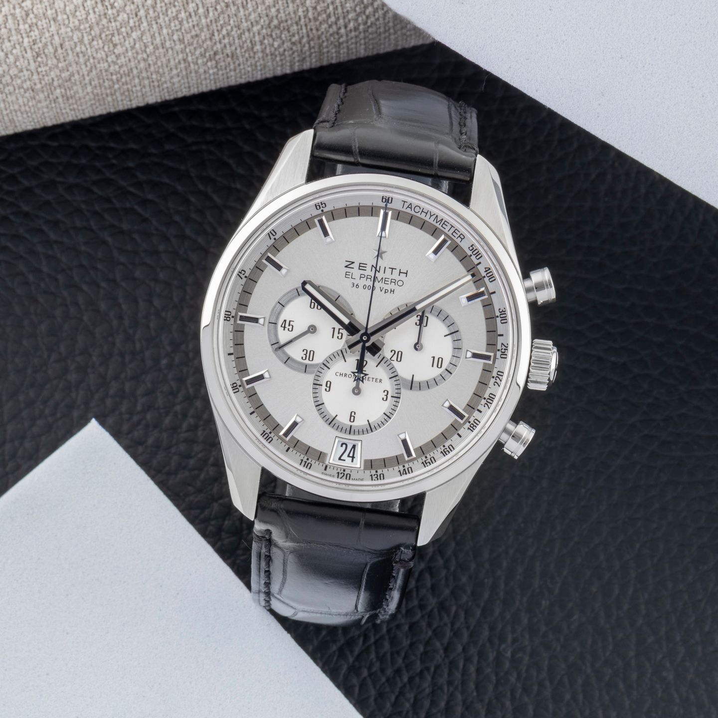 Zenith El Primero Chronograph 03.2040.400/04.C496 (2012) - Grey dial 42 mm Steel case (1/8)