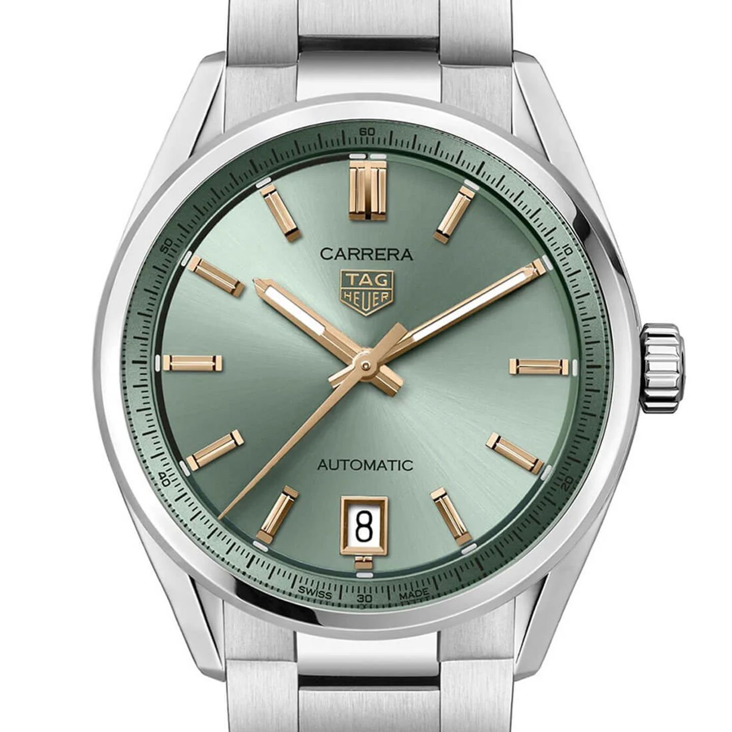 TAG Heuer Carrera WBN2312.BA0001 (2023) - Groen wijzerplaat 36mm Staal (2/3)