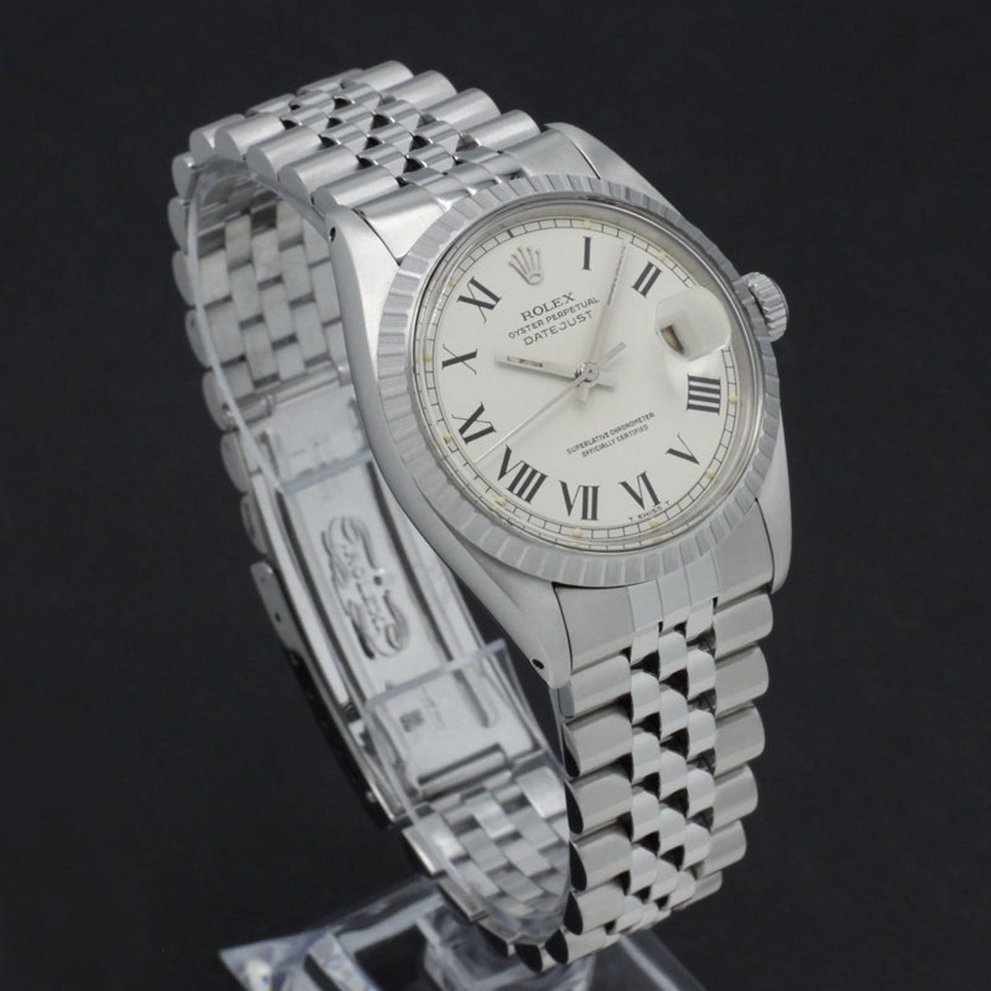 Rolex Datejust 1603 (1975) - White dial 36 mm Steel case (4/8)