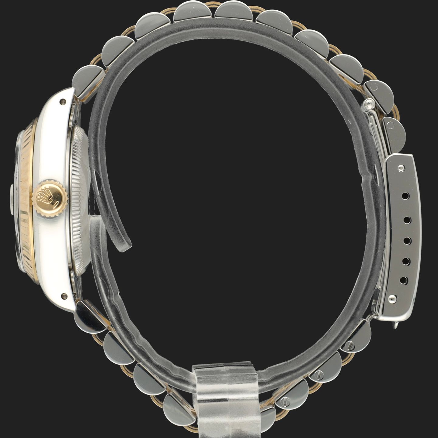 Rolex Lady-Datejust 69173 (1994) - Champagne dial 26 mm Gold/Steel case (7/8)