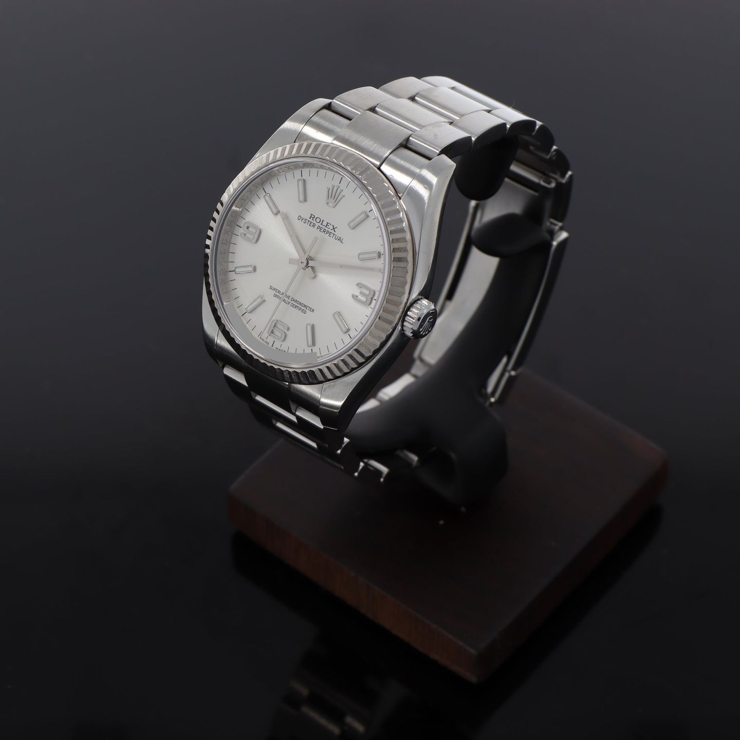 Rolex Oyster Perpetual 36 116034 (2009) - Silver dial 36 mm Steel case (3/8)
