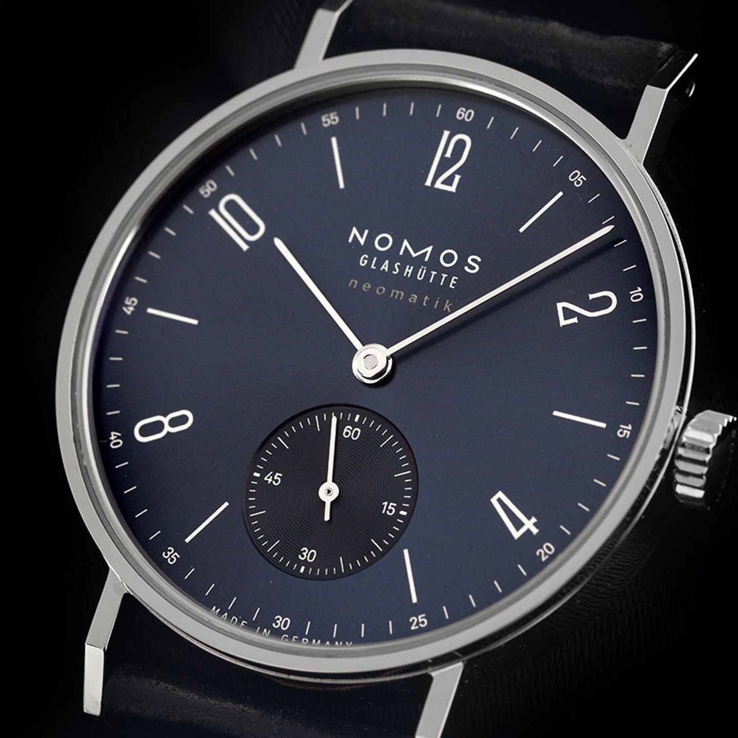 NOMOS Tangente Neomatik 190 (2024) - Blauw wijzerplaat 35mm Staal (3/7)
