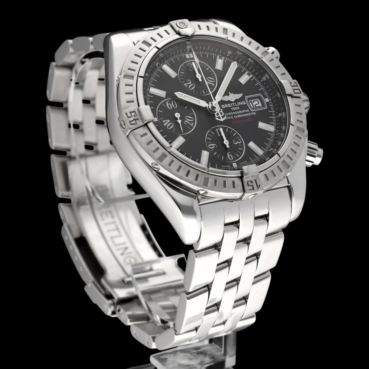 Breitling Chronomat Evolution A13356 (2010) - Zwart wijzerplaat 44mm Staal (6/8)