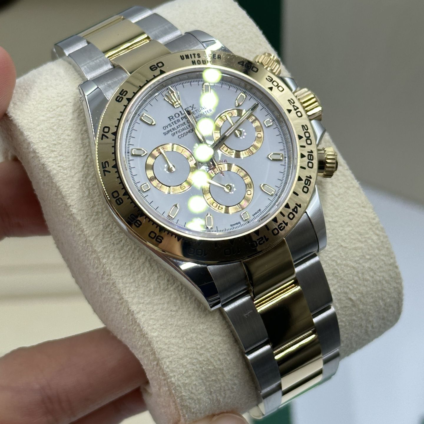 Rolex Daytona 116503 (Onbekend (willekeurig serienummer)) - Wit wijzerplaat 40mm Staal (8/8)