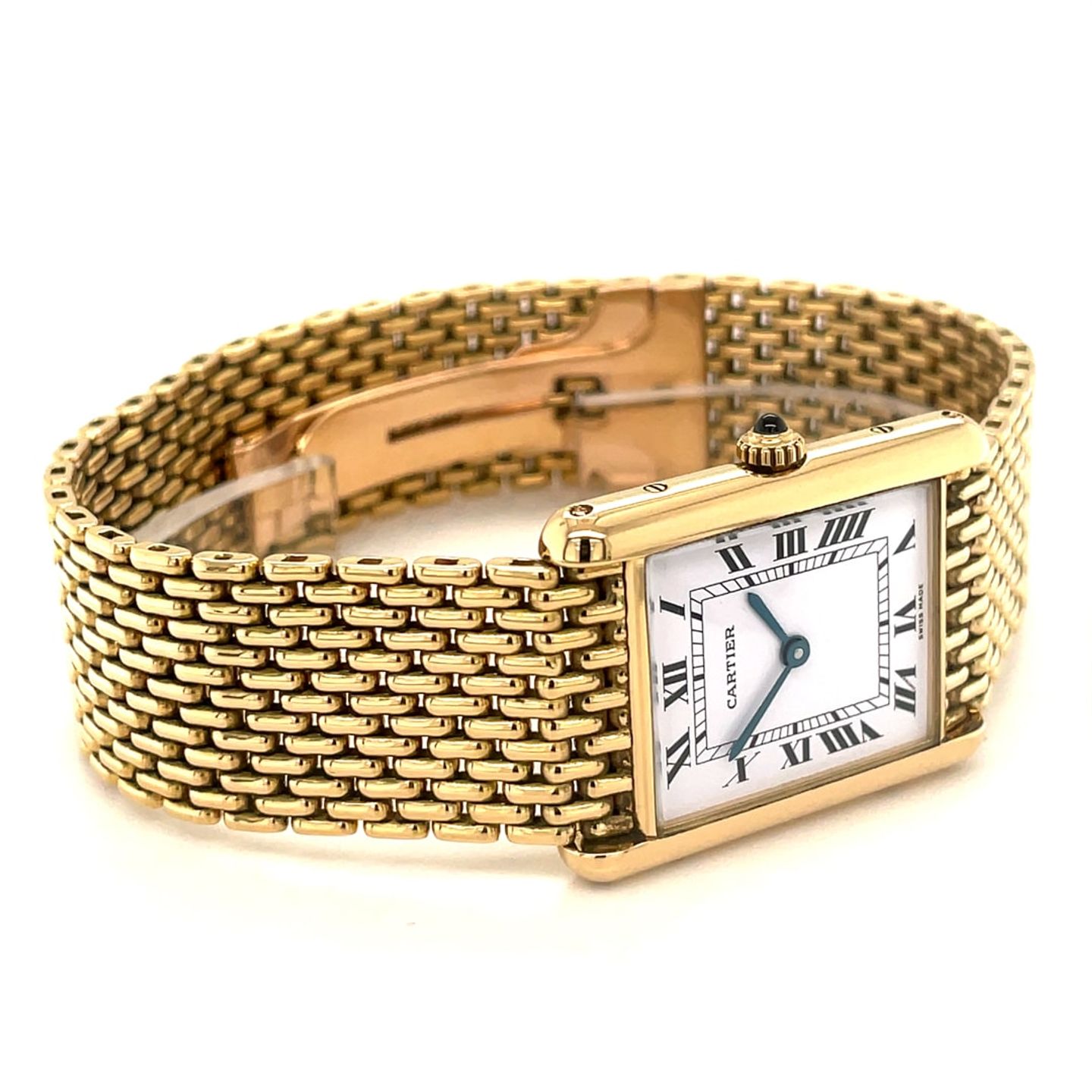 Cartier Tank 8105 (Unknown (random serial)) - White dial 23 mm Yellow Gold case (3/8)
