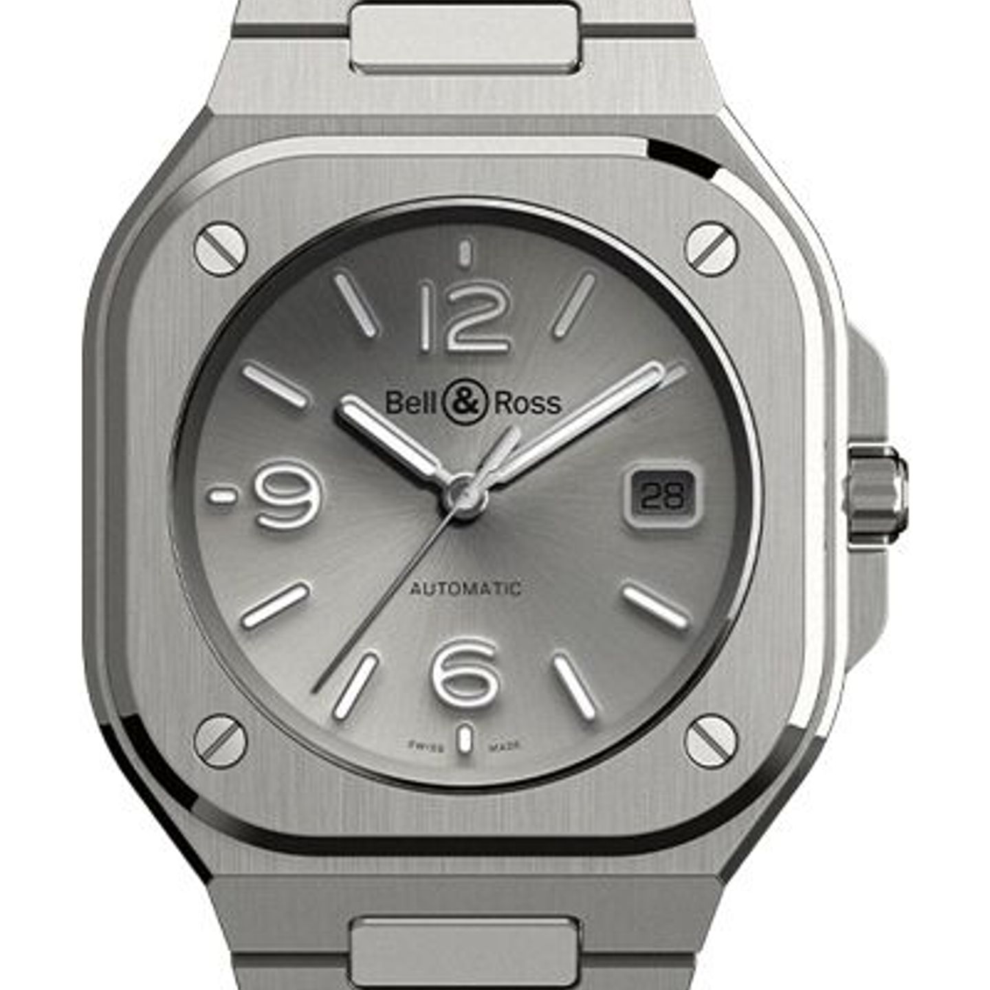 Bell & Ross BR 05 BR05A-GR-ST/SST (2024) - Grijs wijzerplaat 41mm Staal (1/2)