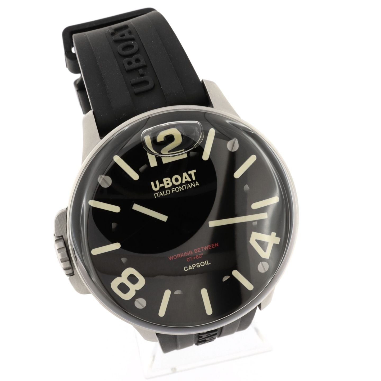 U-Boat Capsoil 8110 (Onbekend (willekeurig serienummer)) - Zwart wijzerplaat 46mm Staal (1/6)