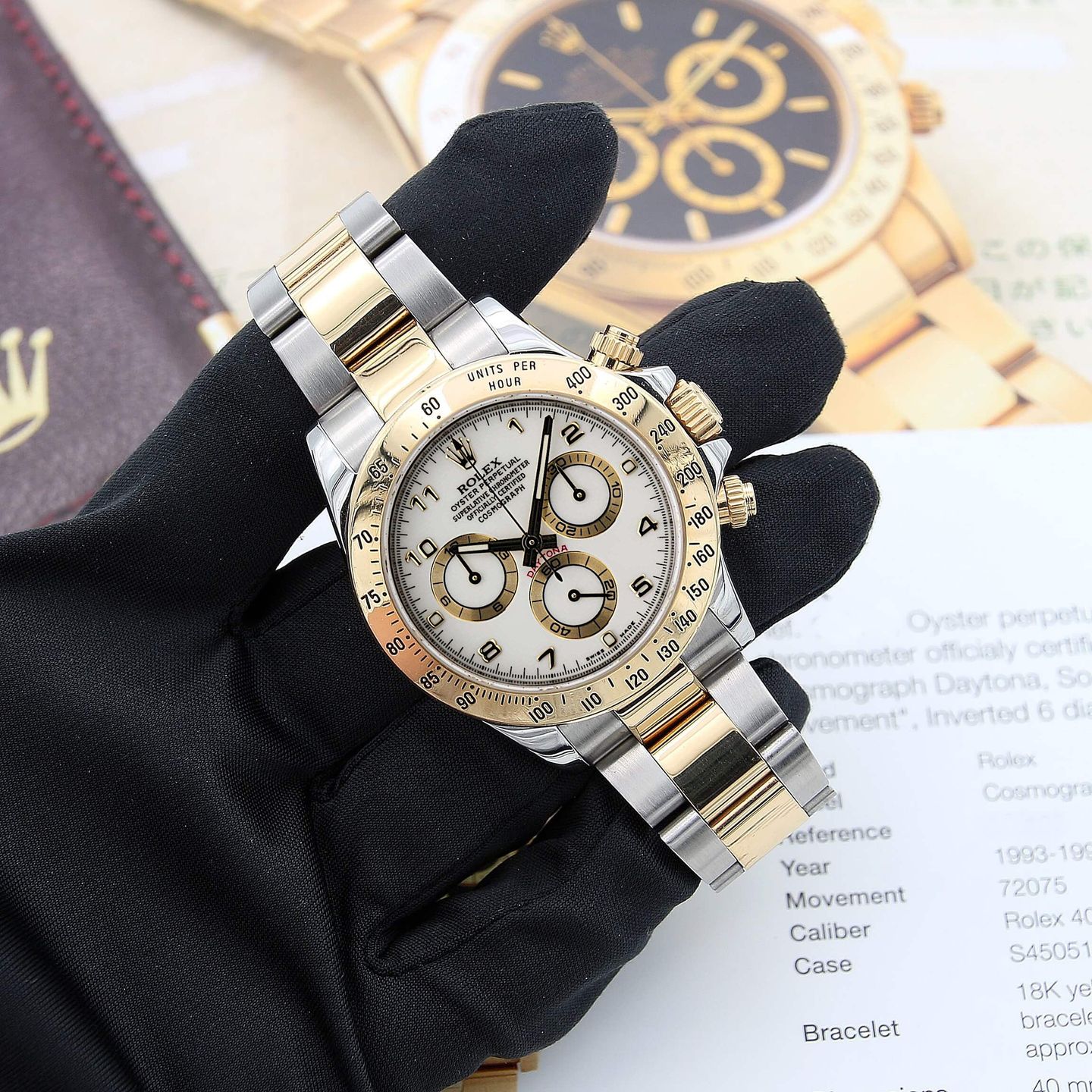 Rolex Daytona 116523 (Unknown (random serial)) - 40 mm Gold/Steel case (4/7)