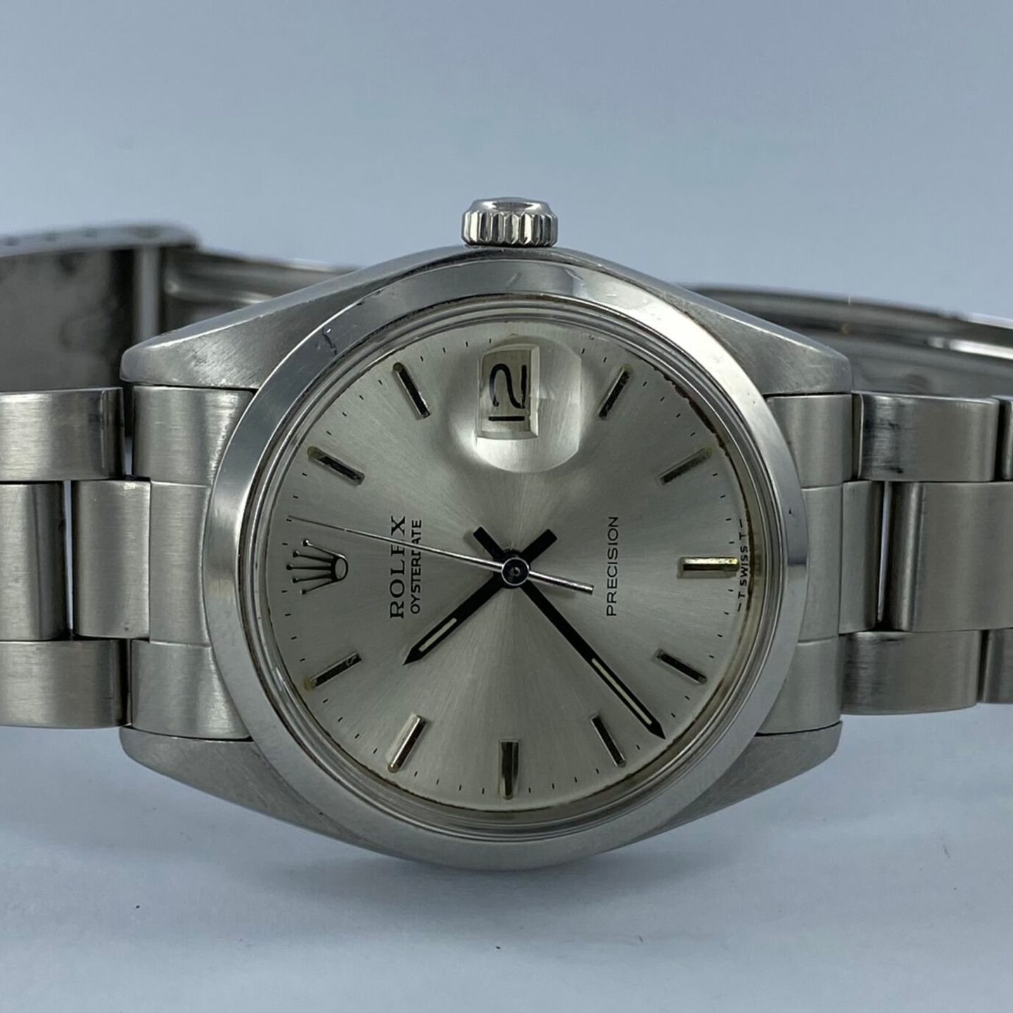 Rolex Oyster Precision 6694 (1980) - Silver dial 34 mm Steel case (1/8)