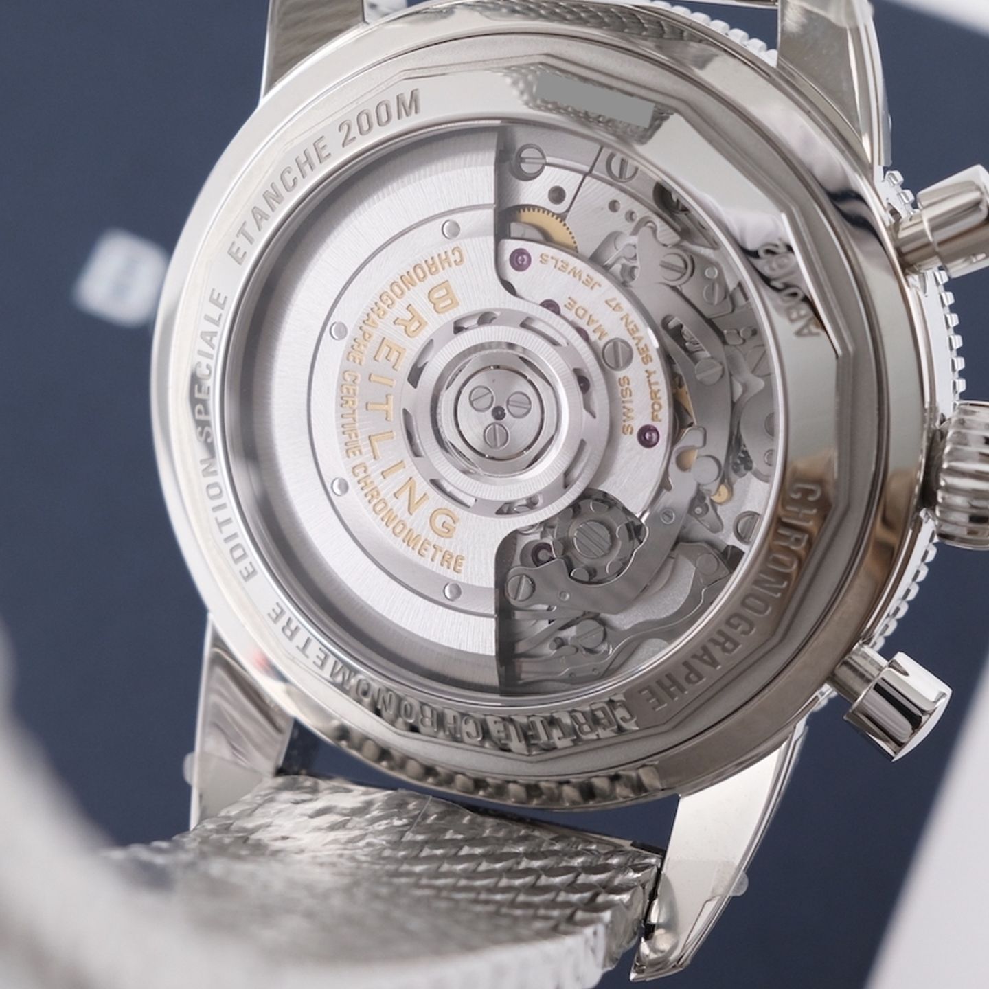 Breitling Superocean Heritage II Chronograph AB0162121C1A1 (2021) - Blauw wijzerplaat 44mm Staal (8/8)