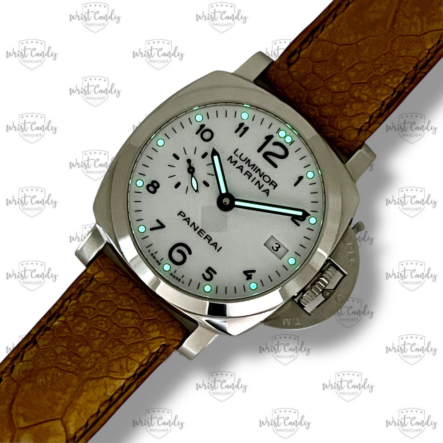 Panerai Luminor Marina 1950 3 Days Automatic PAM00523 (2015) - White dial 42 mm Steel case (4/8)