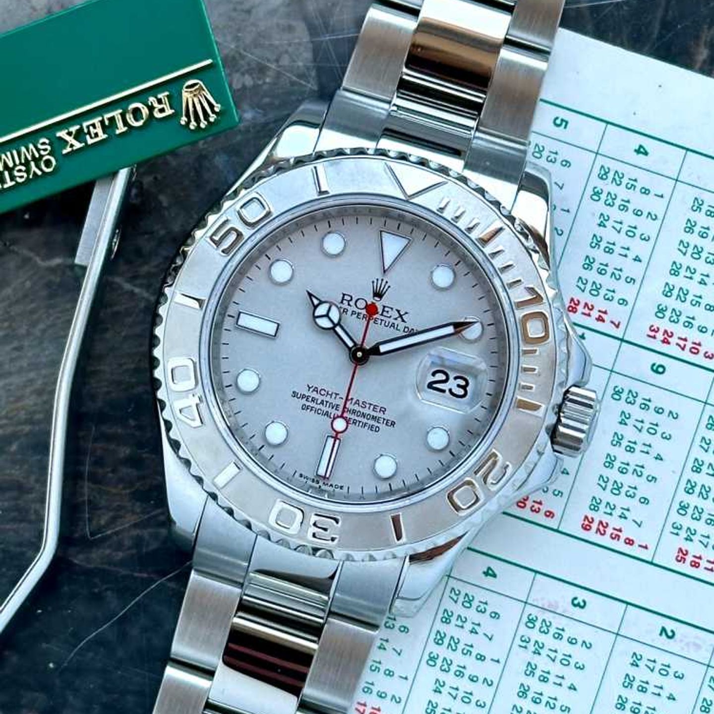 Rolex Yacht-Master 40 16622 (2008) - Silver dial 40 mm Steel case (1/8)