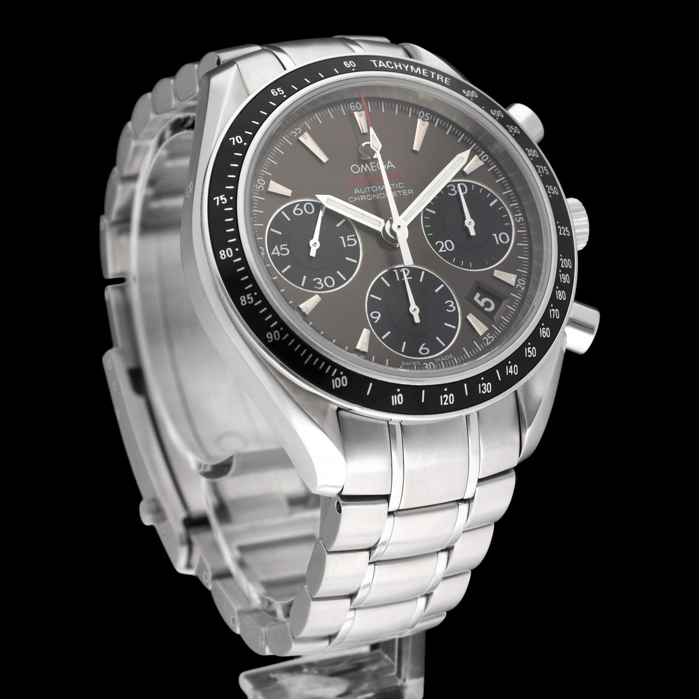Omega Speedmaster Date 323.30.40.40.06.001 (2019) - Grey dial 40 mm Steel case (4/8)