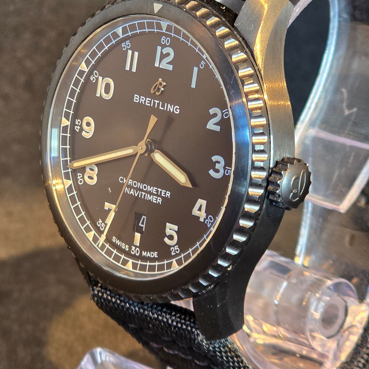 Breitling Navitimer 8 A17314101B1X1 (Onbekend (willekeurig serienummer)) - Zwart wijzerplaat 41mm Staal (4/7)