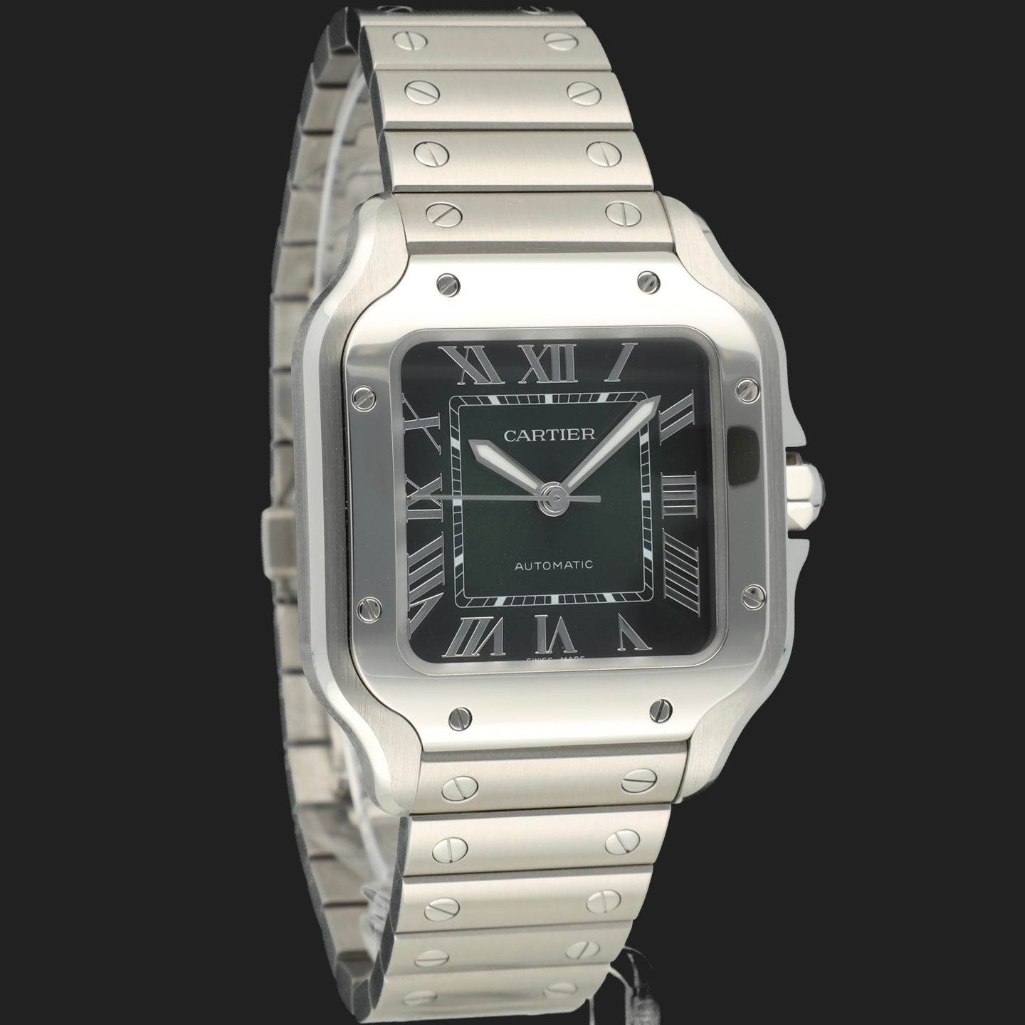 Cartier Santos WSSA0061 (2024) - Groen wijzerplaat 35mm Staal (4/8)