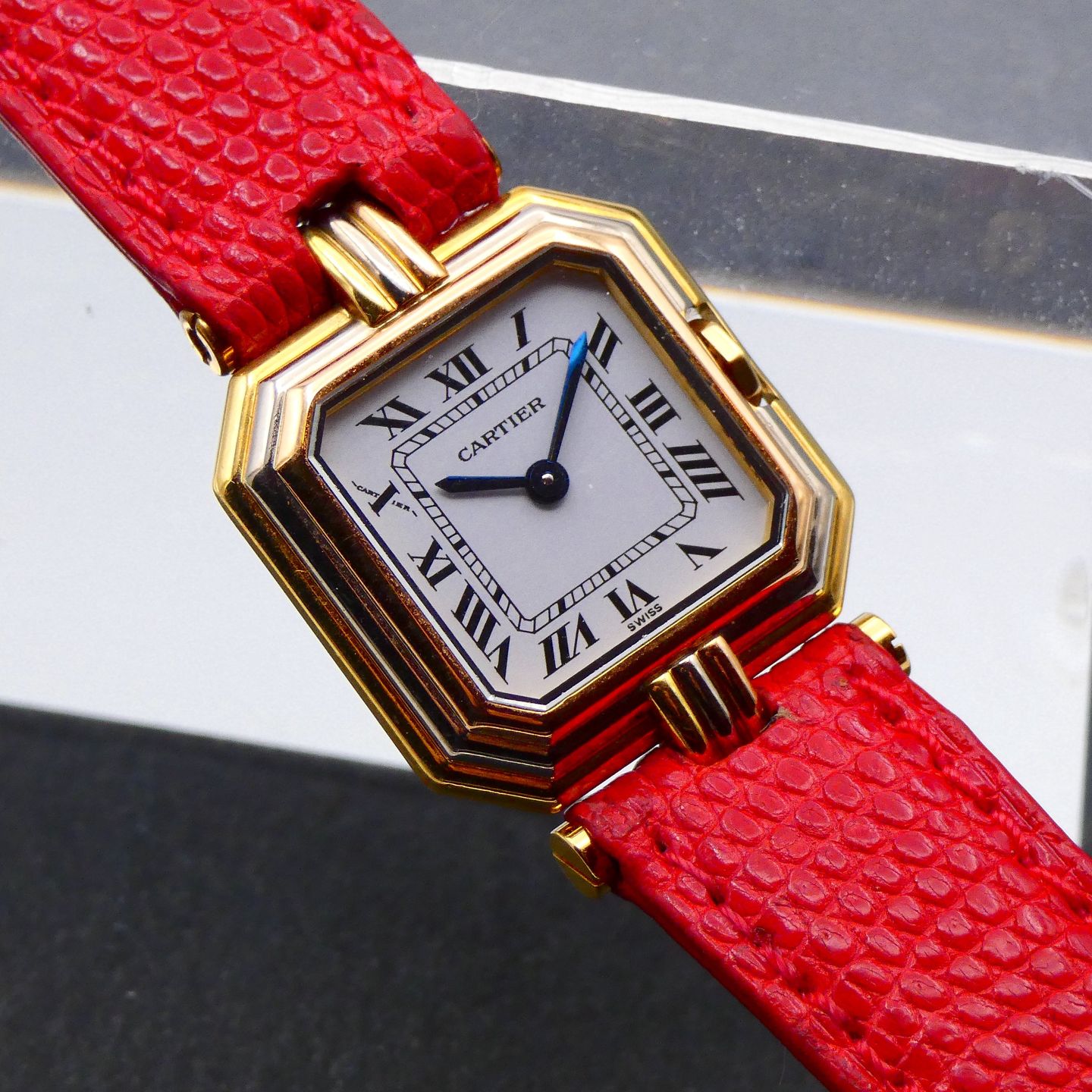Cartier Trinity 8104 (Unknown (random serial)) - White dial 27 mm Yellow Gold case (5/5)