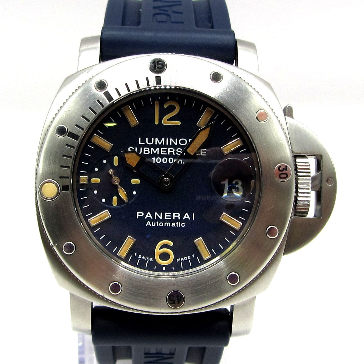 Panerai Luminor Submersible PAM00087 (2005) - Blauw wijzerplaat 44mm Staal (1/5)