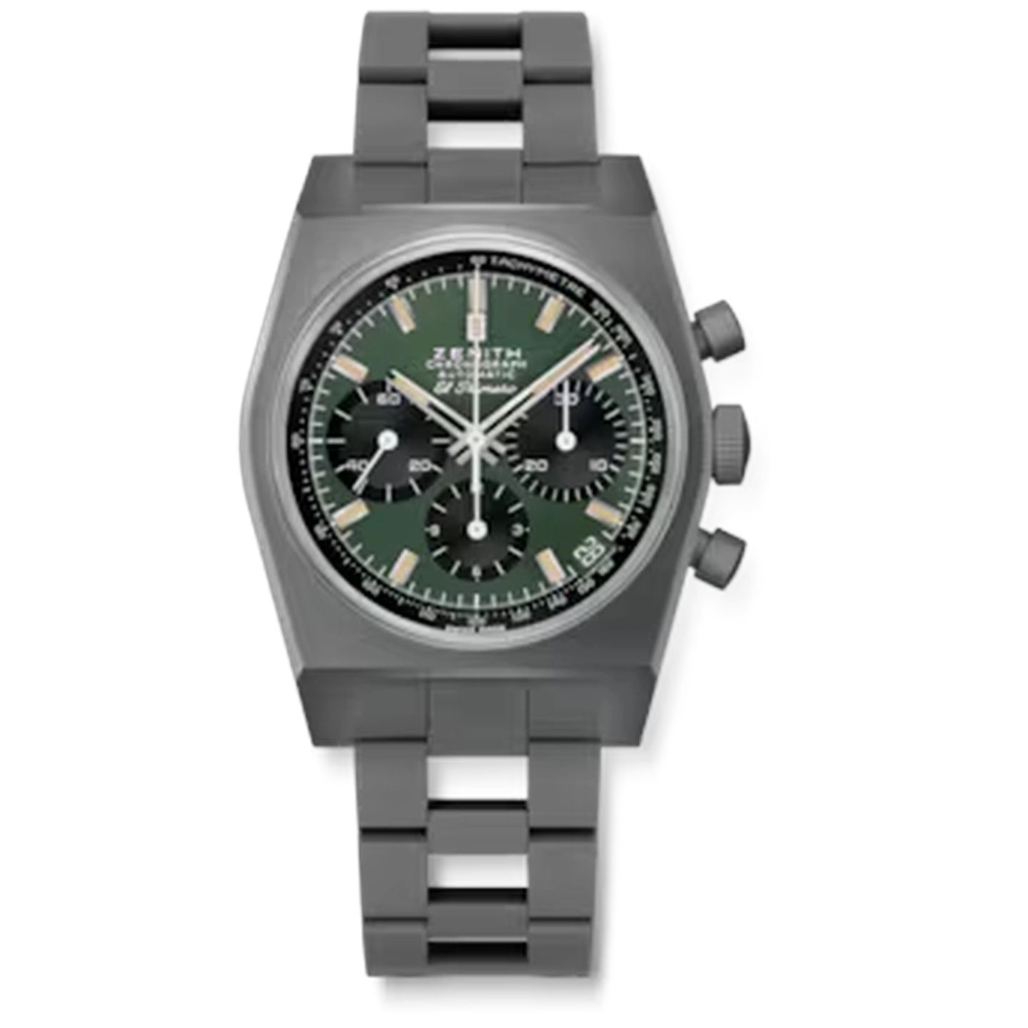 Zenith Chronomaster Original 97.T384.400/57.M384 (2026) - Groen wijzerplaat 37mm Titanium (1/1)