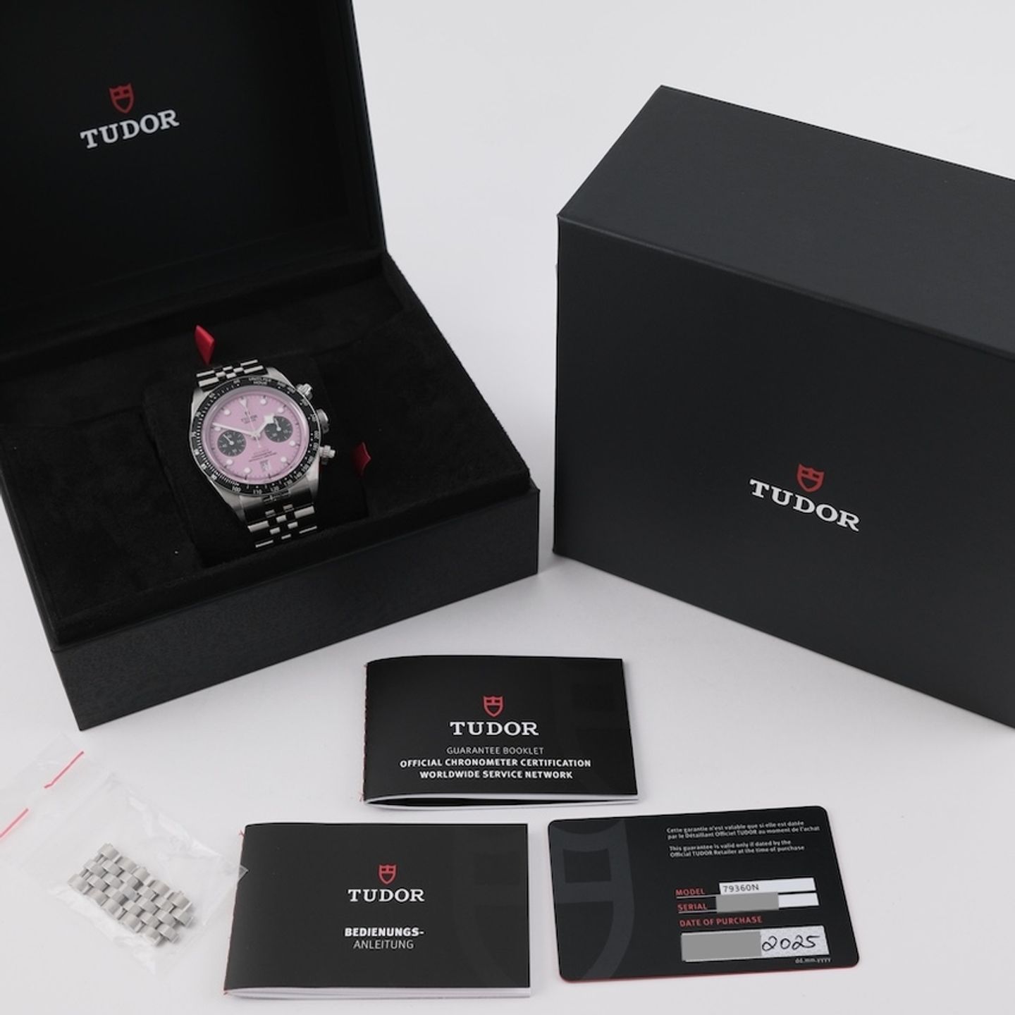 Tudor Black Bay Chrono 79360N (2025) - Roze wijzerplaat 41mm Staal (8/8)